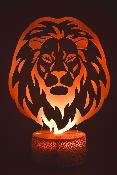 Lampe 3d personnalise  led - Animal Lion | Veilleuse Enfant, Dcoration Chambre, Cadeau Personnalis Anniversaire et Nol