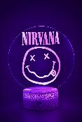 Lampe 3d personnalisée à led - Rock Nirvana