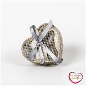 coeur boite metal pour drages vide 6x5 cm