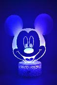 Lampe 3d personnalise  led - Disney Mickey | Veilleuse Enfant Magique, Dcoration Chambre, Cadeau Personnalis