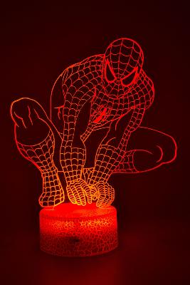 Lampe 3d personnalisée à led - Spider Man