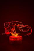 Lampe 3d personnalise  led - Disney Cars