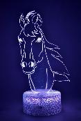 Lampe 3d personnalisée à led - Animal Cheval  | Veilleuse Enfant, Décoration Chambre, Cadeau Personnalisé Anniversaire et Noël