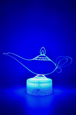 Lampe 3d personnalisée à led - Disney lampe d' Aladdin  | Veilleuse Enfant Magique, Décoration Chambre, Cadeau Personnalisé