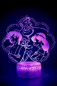 Lampe 3D Personnalisée à LED - Disney  Aladin | Veilleuse Enfant Magique, Décoration Chambre, Cadeau Personnalisé