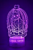 Lampe 3d personnalisée à led - Harry Potter Hedwige