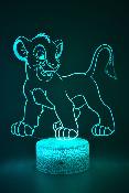 Lampe 3d personnalisée à led - Disney Roi Lion 2 | Veilleuse Enfant Magique, Décoration Chambre, Cadeau Personnalisé