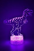 Lampe 3d personnalisée à led - Animal Dinosaure  | Veilleuse Enfant, Décoration Chambre, Cadeau Personnalisé Anniversaire et Noël