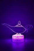 Lampe 3d personnalisée à led - Disney lampe d' Aladdin  | Veilleuse Enfant Magique, Décoration Chambre, Cadeau Personnalisé