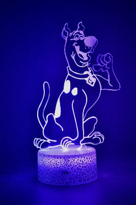 Lampe 3d personnalisée à led - Animal Chien Scooby Doo  | Veilleuse Enfant, Décoration Chambre, Cadeau Personnalisé Anniversaire et Noël