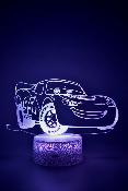 Lampe 3d personnalisée à led - Disney Cars | Veilleuse Enfant Magique, Décoration Chambre, Cadeau Personnalisé