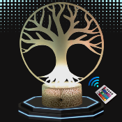 Lampe 3d personnalisée à led - Arbre de vie  | Veilleuse Enfant, Décoration Chambre, Cadeau Personnalisé Anniversaire et Noël