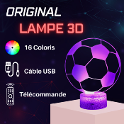 Lampe 3d personnalisée à led - Football ballon | Veilleuse Enfant, Décoration Chambre, Cadeau Personnalisé Anniversaire et Noël