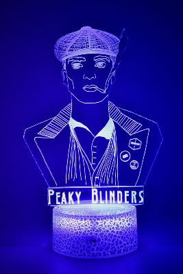 Lampe 3d personnalisée à led - Série Peaky Blinders