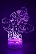 Lampe 3d personnalisée à led - Spider Man | Veilleuse Enfant, Décoration Chambre, Cadeau Personnalisé Anniversaire et Noël