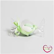 Contenant dragee forme de bonbon en plexiglas