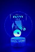 Lampe 3d personnalisée à led - Marseille pétanque fanny | Veilleuse Enfant, Décoration maison, Cadeau Personnalisé Anniversaire et Noël