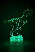 Lampe 3d personnalisée à led - Animal Dinosaure  | Veilleuse Enfant, Décoration Chambre, Cadeau Personnalisé Anniversaire et Noël