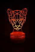 Lampe 3d personnalise  led - Animal Panthre  | Veilleuse Enfant, Dcoration Chambre, Cadeau Personnalis Anniversaire et Nol